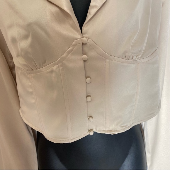 Zara Corset Style Shirt Size XL - Picture 7 of 13